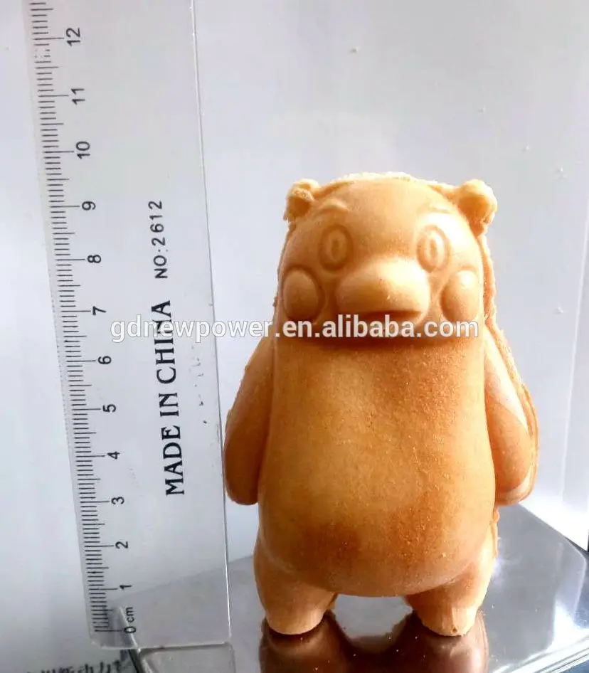 Electric Street Food Machine Kumamon Bear Shape Waffle Cone Maker With