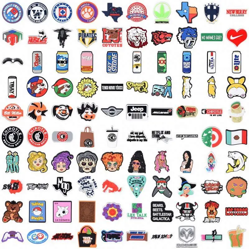 

New style Alphabetic Shoe Buckle Custom Logo Charms Shoes Hole Shoes Decorations for Clog Sandal