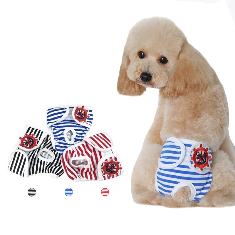 

Factory OEM Custom Convenient Pet Period Menstrual Reusable Washable Dog Diapers, Black blue red