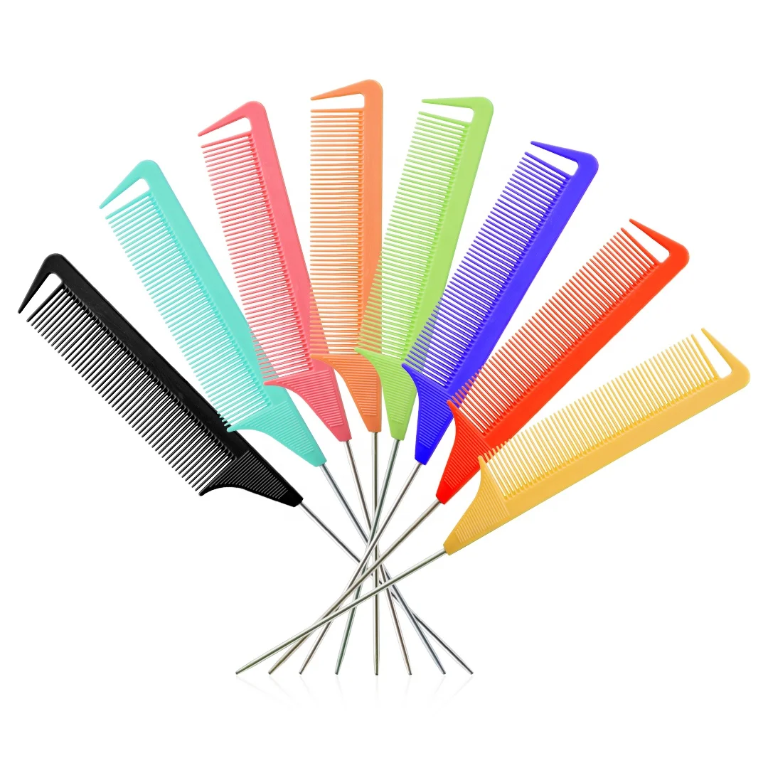 Hair Braiding Comb Carbon Fiber Heat Resistant Teasing Parting With