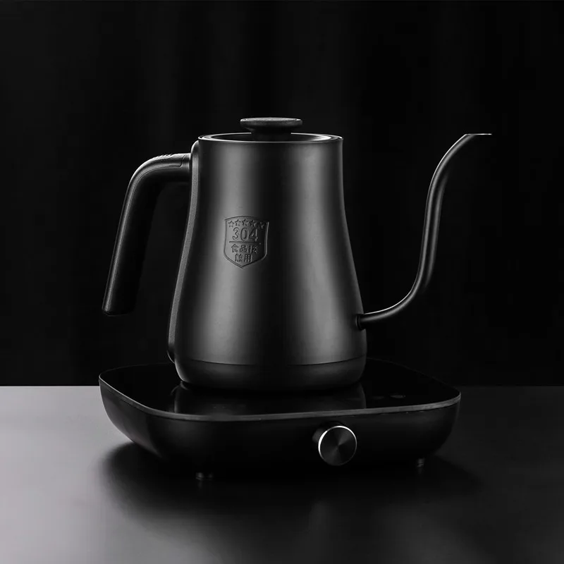 

2021 New Style v60 1500ml Black Stainless Steel Electric Temperatures Control Setting Gooseneck Kettle For Pour Over Coffee Tea