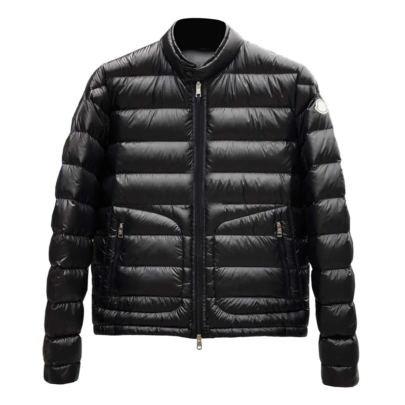 

New Wholesale Glossy Bubble Detachable Thin White Duck Down Thick Puff Jacket Men Winter Coats