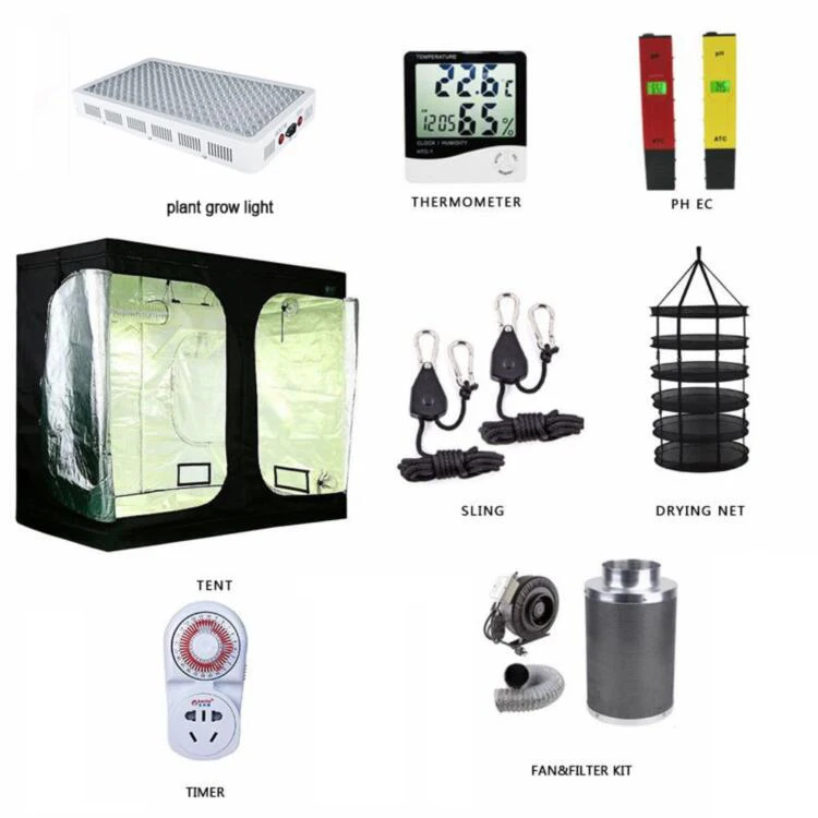 

new desgin mini kit complete hydroponic grow box for plant, Black