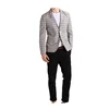 Wholesale Grey Checked Sample Style Men's Blazer Jacket