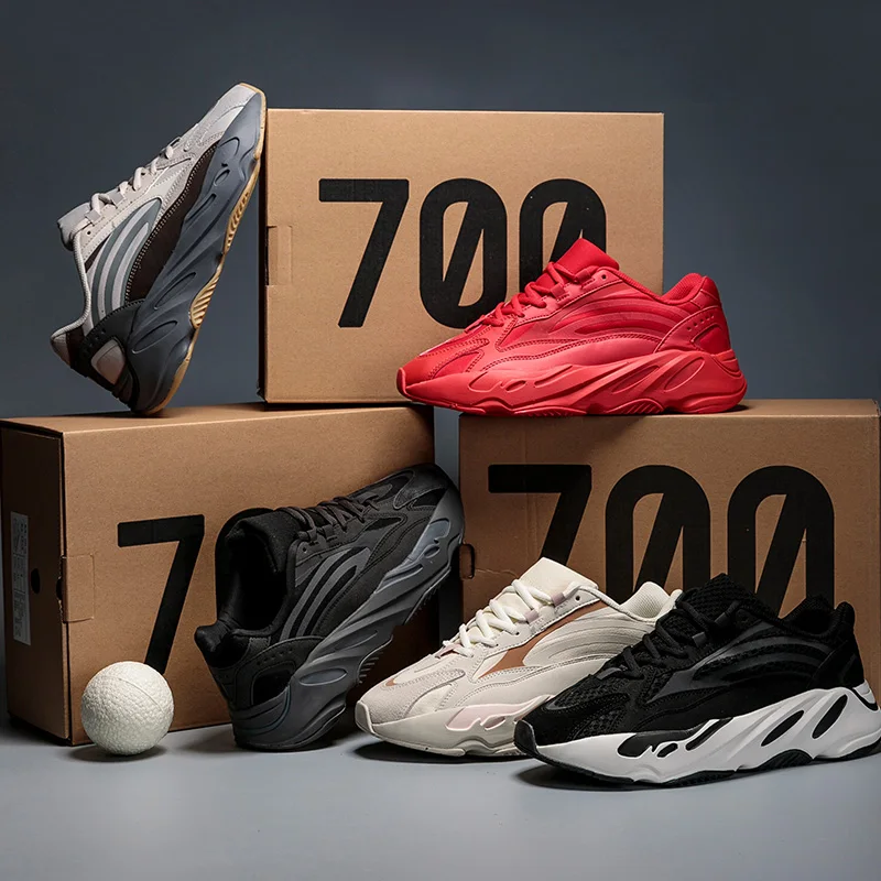 

High Quality Original Yeezy 700 Shoes Women sneakers Fashion Yeezy 700 V2 Men Running Sports Casual Shoes