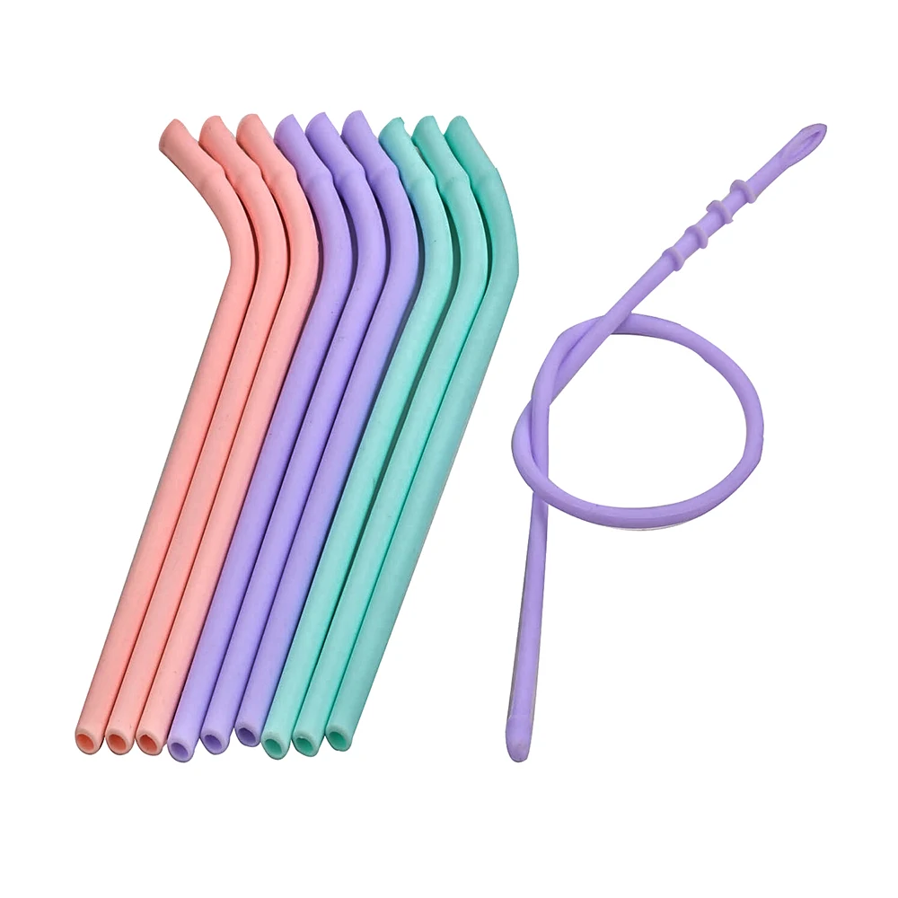 

Eco Friendly Foldable Silicone Drinking Straw, Customized color