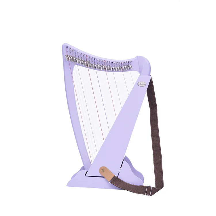 

Pink 26 Strings Travel Harp for Sale, Purple