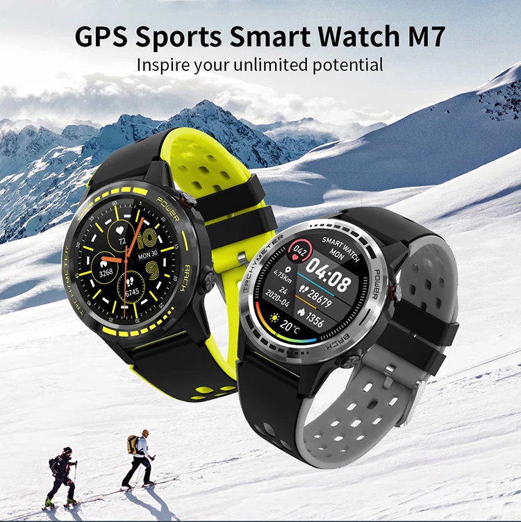 Sports Smartwatch With Barometer Altimeter Compass Heart Rate Pedometer