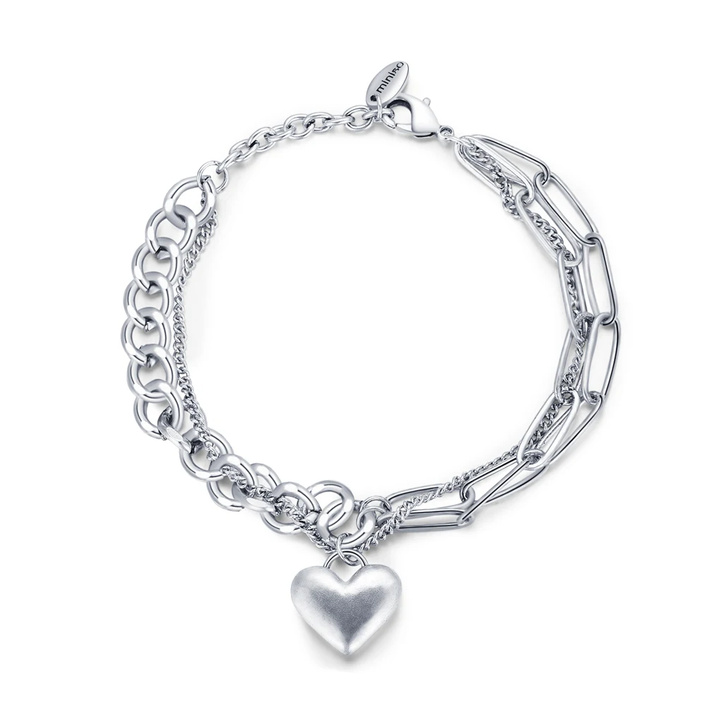 

Double-Layer Titanium Steel Necklace Clavicle Chain Trendy Female Chain Bracelet Hip-Hop Accessories Women Bracelet