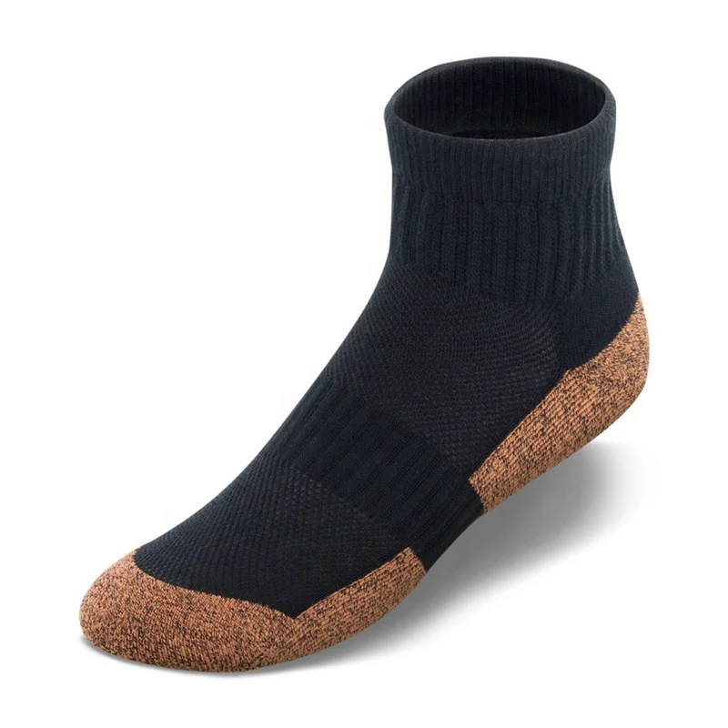 

Sport breathable anti-bacterial wholesale men copper ankle socks, Custom color