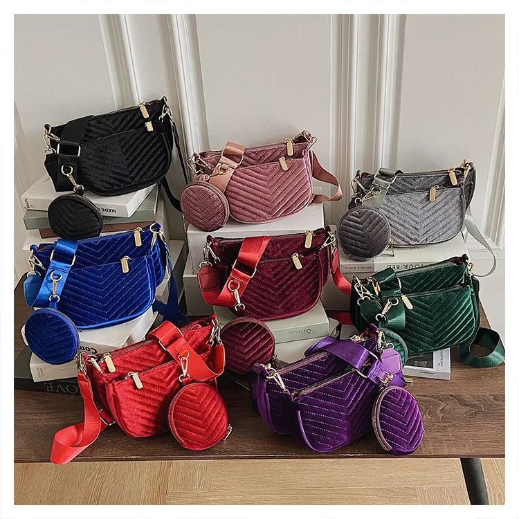 

most popular hot sale high quality handbag set purses handbags women handbag wholesale, Multicolor