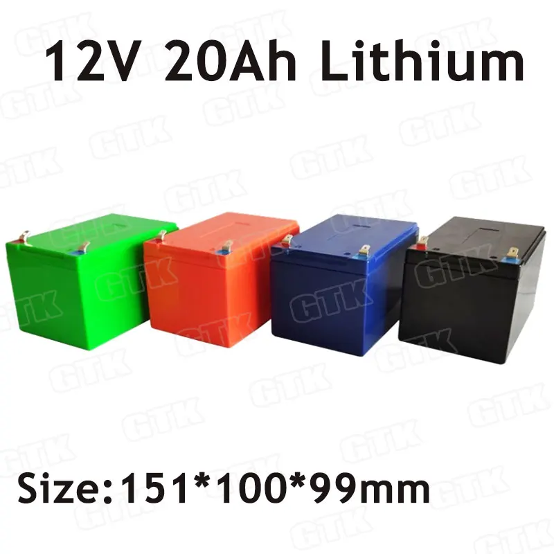 

GTK 12V 20Ah lithium ion battery pack 18650 cells with BMS for 300W Outdoor portable power supply+3A charger