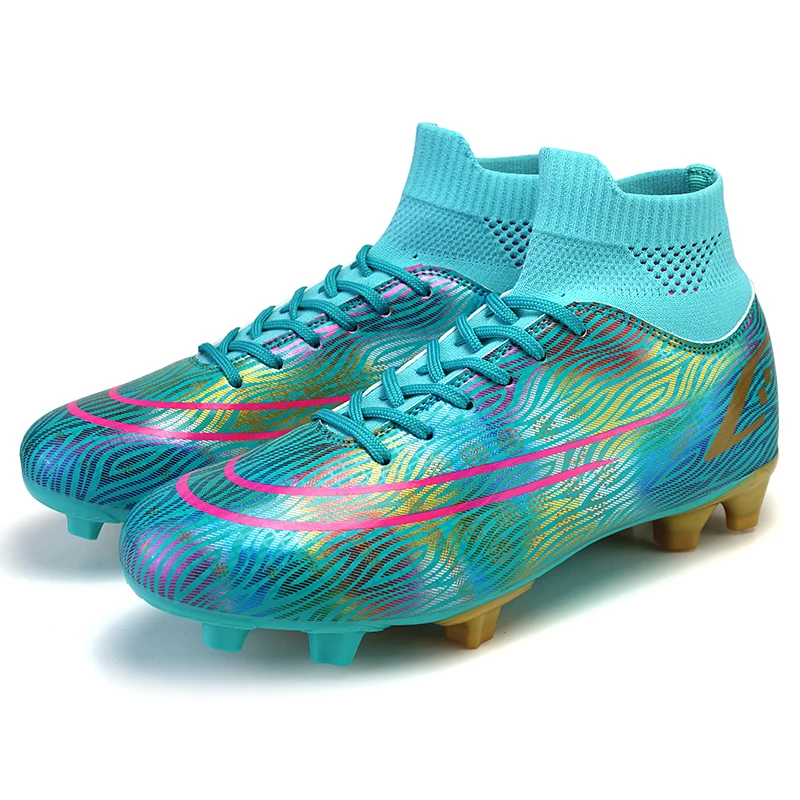 

soccer training shoes Oem Products Sapatos Zapatos de Futbol Comfortable Outdoor football shoes, Green color or customized