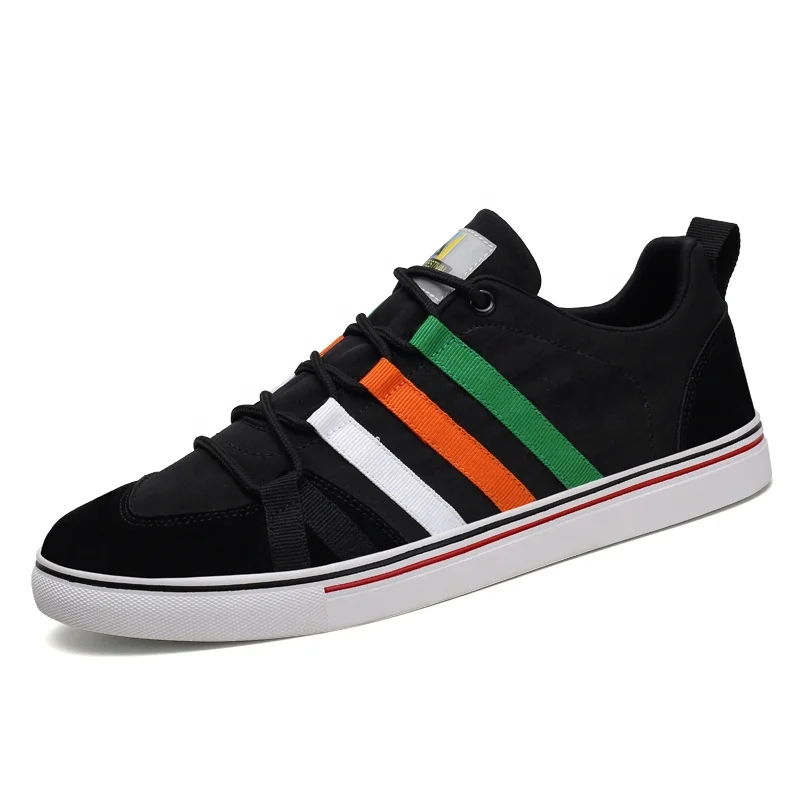 

Lace-Up Walking Style Fashion Korean Sport Flat Casual Shoes For Men New Styles, Black/grey/white