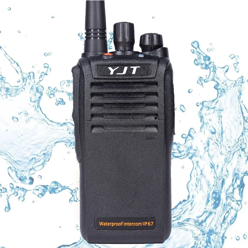 

Best Quality YJT W318 VHF/UHF 16 Channels 5KM Long Range Waterproof IP67 10W 2 Way Radio