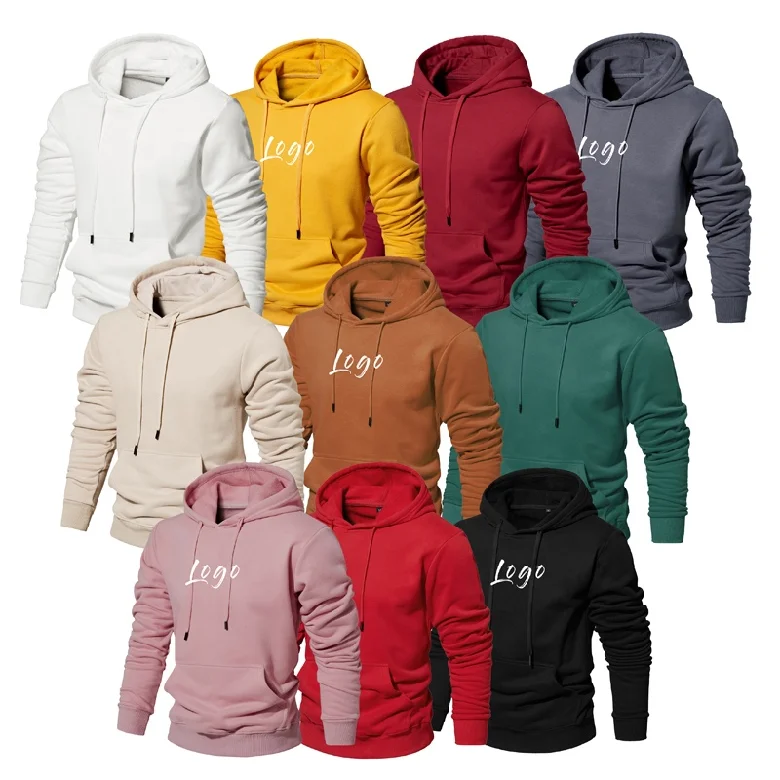

Custom Logo Streetwear Blank Sweatshirt Suit Vintage Oversize Blank Unisex Plain Cotton Hoodies Custom Logo Printed Men Hoodies, Picture shows