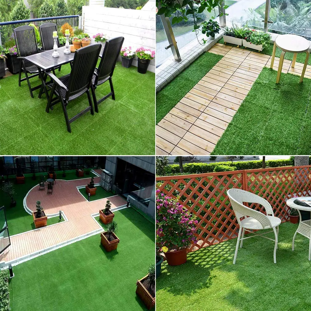 

Interlocking Artificial Grass Decking Tiles for Landscaping Floor