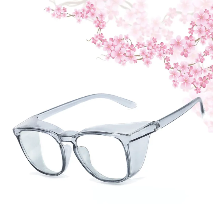 

ZHIHENG TR90 Square frame Anti Fog Anti blue light glasses Safety eyewear anti dust Anti Pollen Eyewear glasses