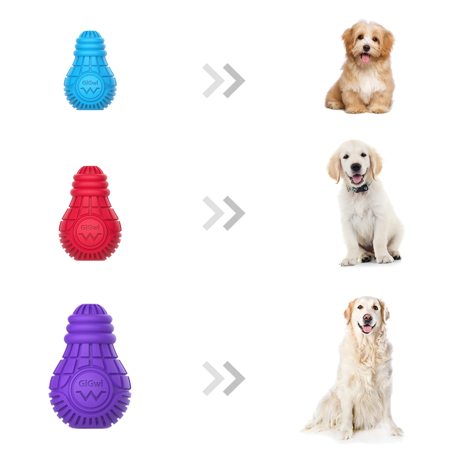 

2020 Food Treat Dispensing Durable Chewable Dog Squeak Natural Dog Toy Animal for small dogs and puppies chew toy rubber, Purple