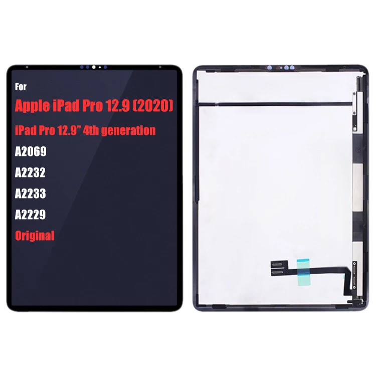 

2020 New LCD for Apple iPad Pro 12.9 (2020) A2069 A2232 A2233 A2229 LCD Display Touch Screen Assembly For iPad Pro 12.9" 4th gen, Black