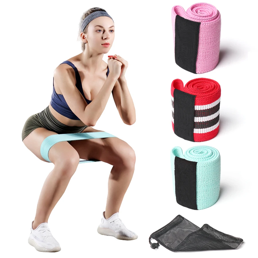 

Logo Printe Yoga Home Gym Sport Equipment Hip Circle Resistance LoopBooty Buid Elastic Exercise Band