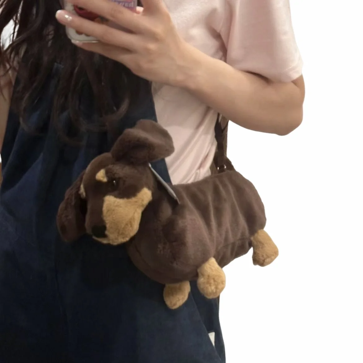 

BELO TEMPO Plush Doll Dachshund West Highland Puppy Doll Crossbody Bag Shoulder Bag Doll Bag