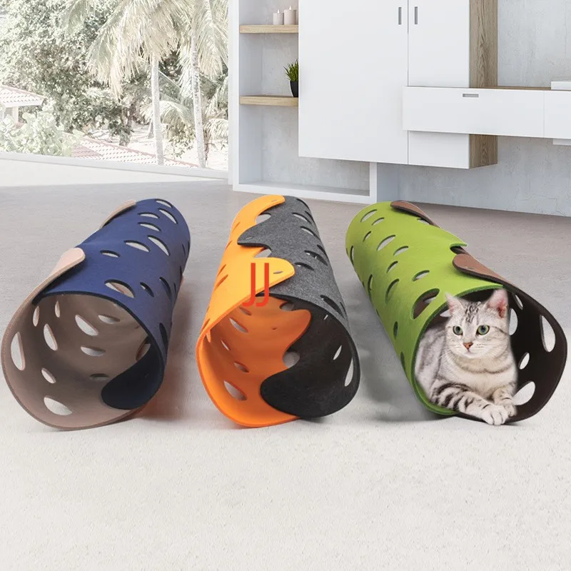 

Wholesale Pet Supplies Pet Interactive Play Toy Felt Cat Tunnel Tubes Cat Toy Set Tunnel