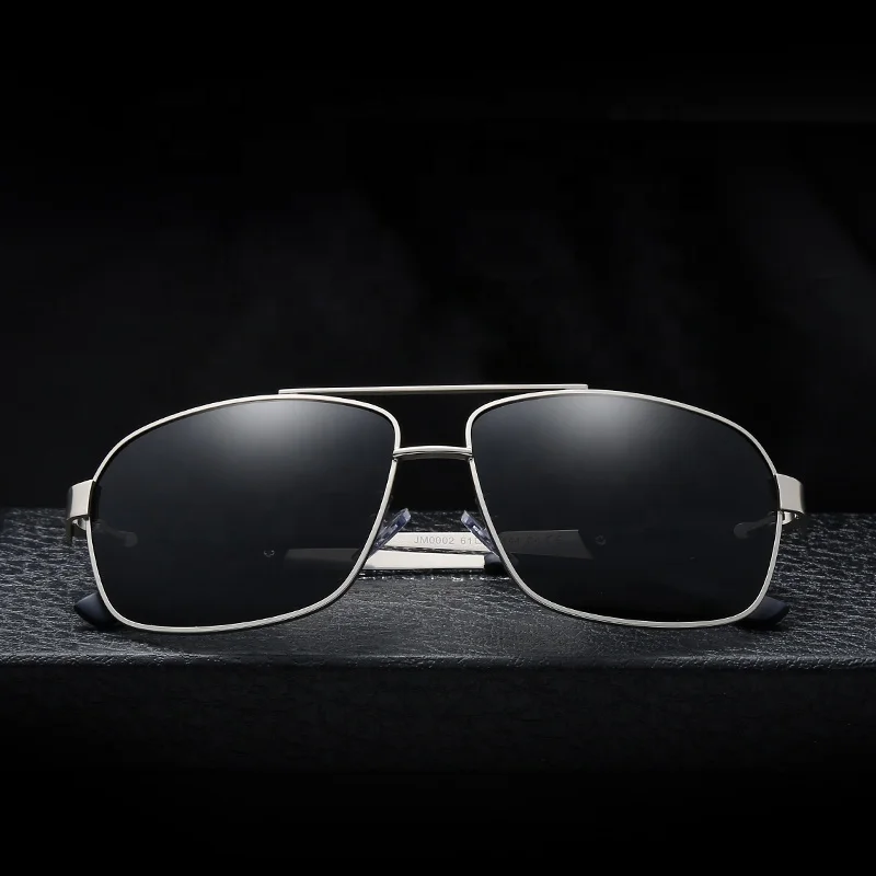 

Fashion Hot sell Metal Double Bridge Polarized Captain Sunglasses YM-PF-JM0002