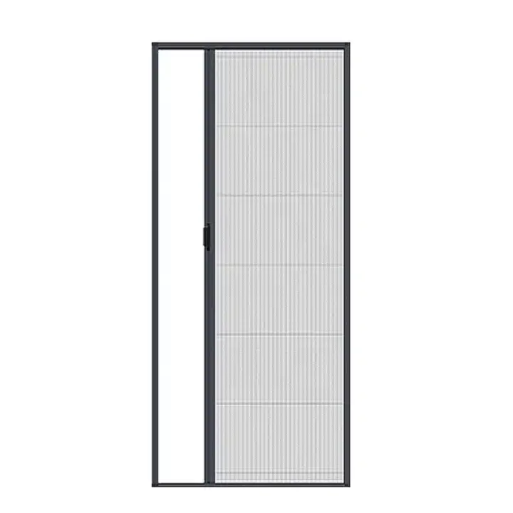 High Quality Aluminium Alloy Frame Sliding Door and windows Polyester Plisse Pleated Folded Mosquito Net Fly Screen Mesh