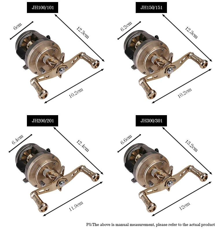 Deukio JH series Fishing Baitcasting Reel 9+1BB High speed 7.1:1 Max drag 7kg Aluminium alloy CNC Machined