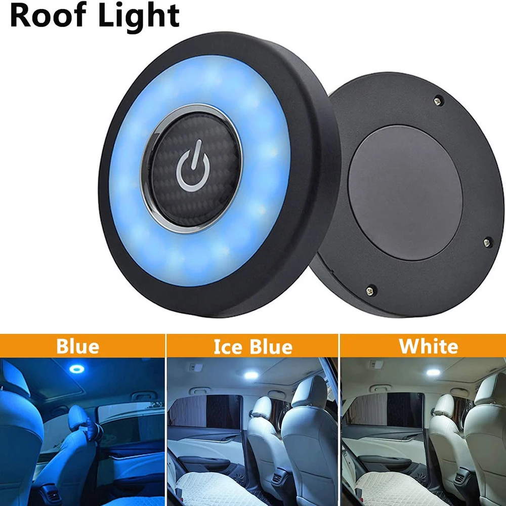 Car Led Dome Light Ceiling Roof Lights Universal Usb Rechargeable
