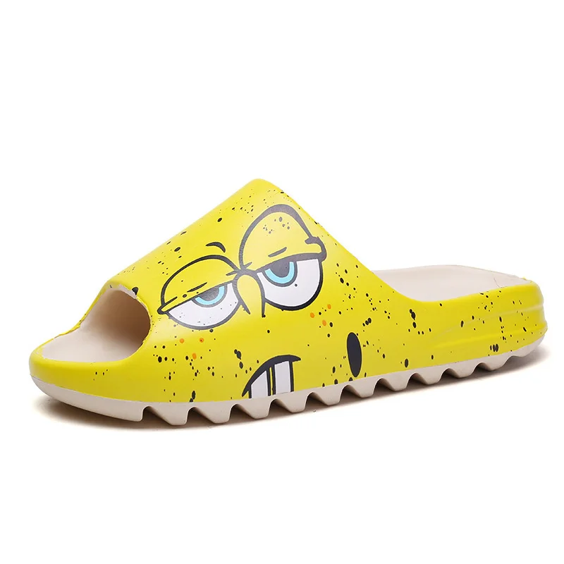

Summer kids EVA beach cartoon flip flops slippers baby sponge indoor