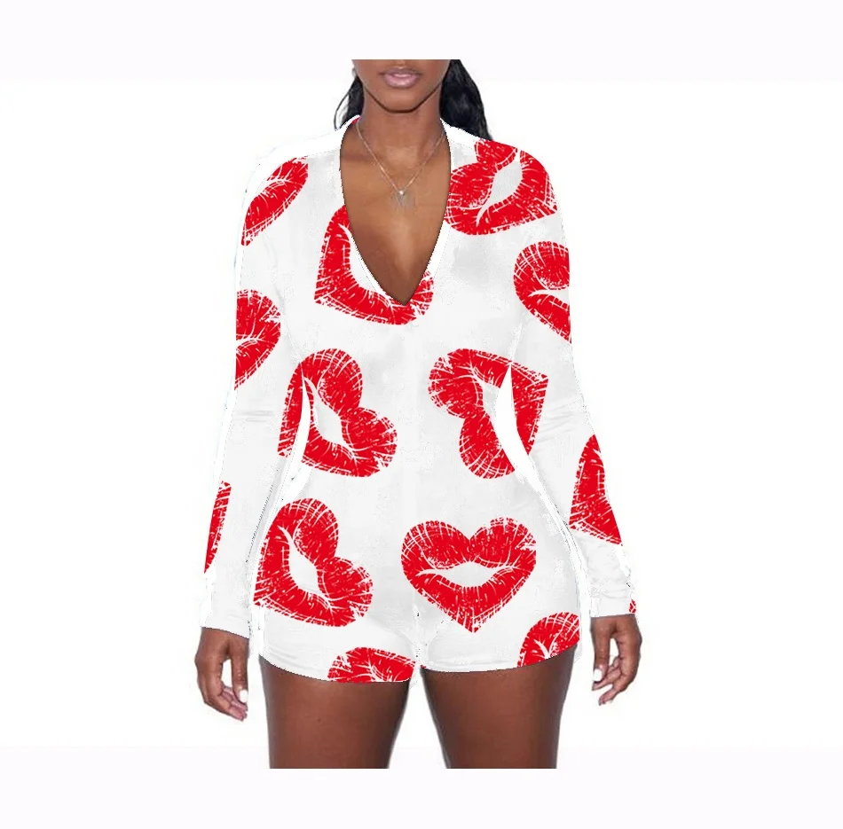 ABDL bodysuit sexy onesie pajamas adult romper women valentines day onesie