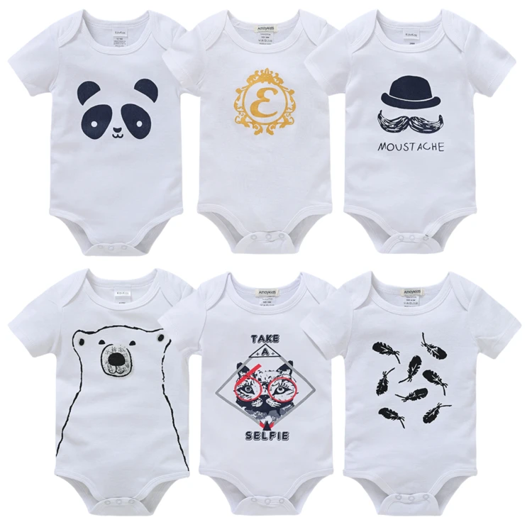 

100% organic cotton baby clothes romper wholesale custom baby unisex baby rompers