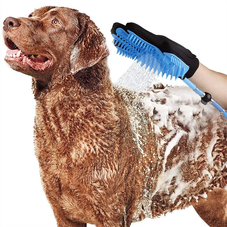 

Adjustable Handheld Grooming Brush Shower Sprayer Massage Scrubber in-One Carry Pet Bathing Tool