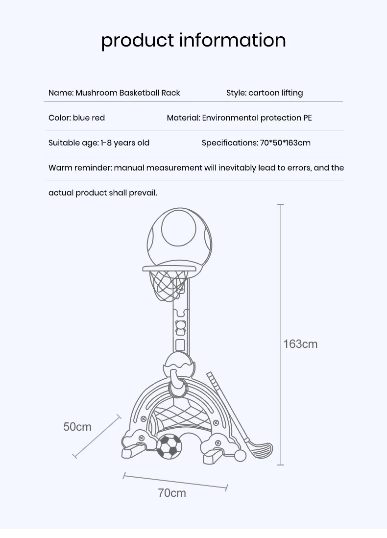 Starry Children's PE Lifting Basketball Stand Box 3-6 Years Old Toy Baby Indoor Basketball Rack