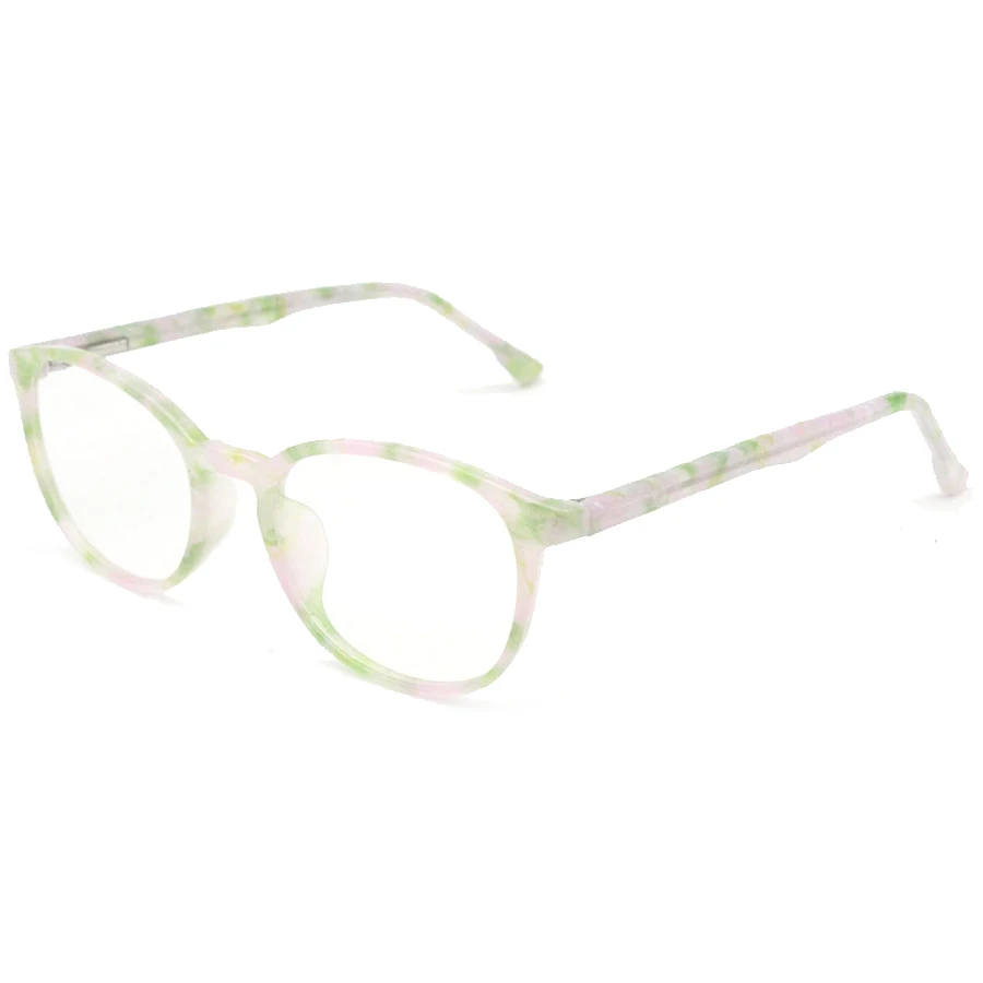 

Wholesale Women Ready To Ship Oval CP Temples Eyewear Clear Optical Eyeglasses Frames, Custom colors