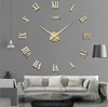 DIY 3D Novelty modern design Digital & Analog-Digital silent table needle parts alarm wall Clocks