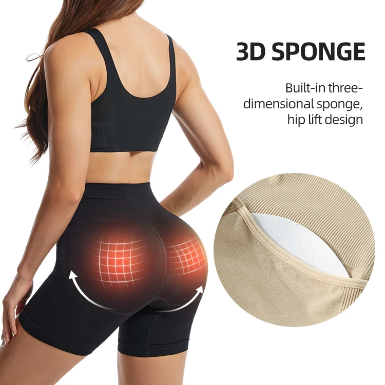 

nylon spandex seamless hip shaper panties fake padded butt lifter underwear hips panty