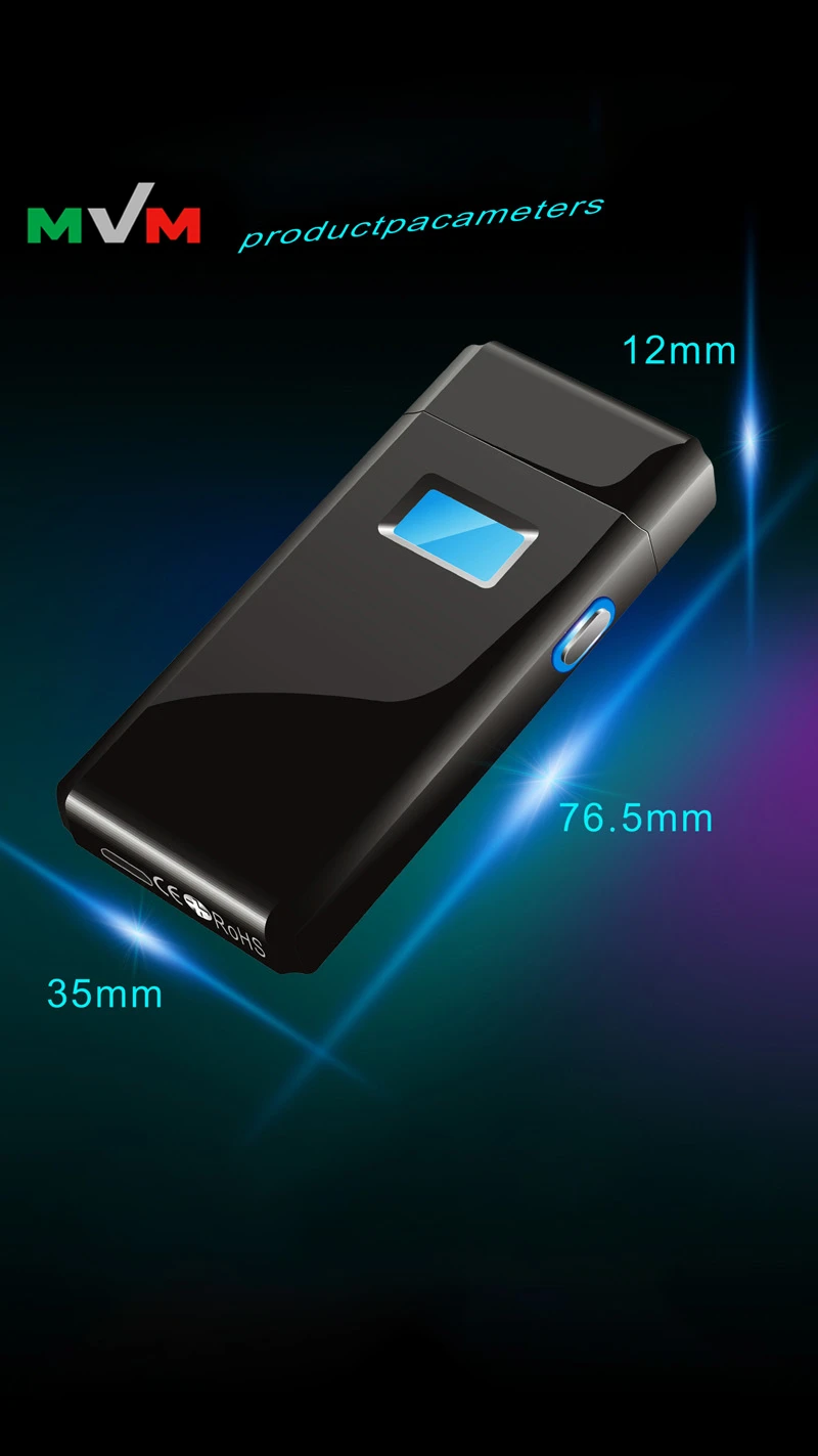 Mlt246 Electric Dual Lithium Battery Mini Lighter Usb Without Flame