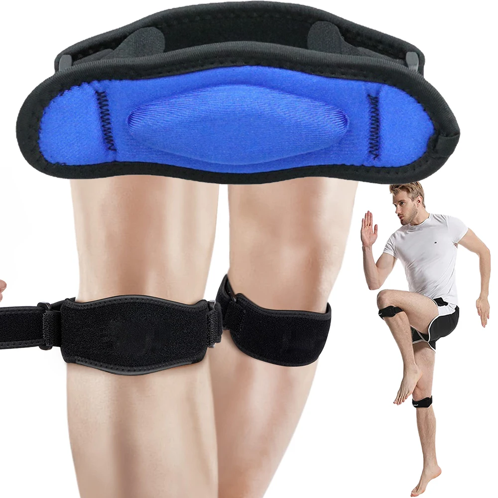 

Hot Sale Sports Kneepad Double Patellar Knee Patella Tendon Support Strap Brace Pad Protector Open Knee Wrap Strap Band