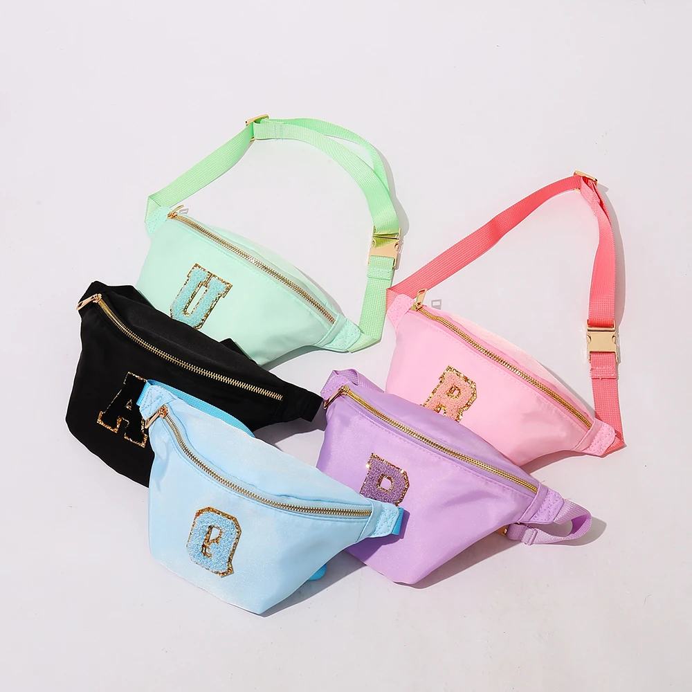 

Factory Wholesale Fashion Designer Ladies Sling Bag Waterproof Fanny Packs Custom Durable Nylon Waist Bags