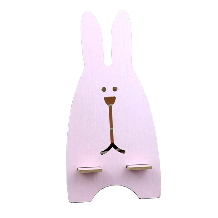 

Creative Mobile Phone Seat Promotiongift Gift Giveaway Cute Cartoon More Rabbit Wooden Mobile Phone Bracket Lazy Man Rack