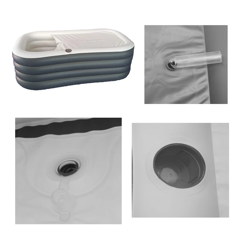 New Material PVC Adult Inflatable Foldable Bathtub Portable Adult Sitting Bathtub