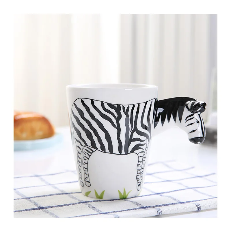 

2020 Ceramic cups creativity Japanese Middle East style wholesale coffee mug with animal handle