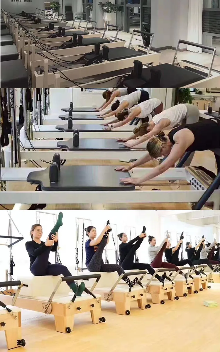Commercial Fitness Equipment Balanced Pilates Equipment Reformer With