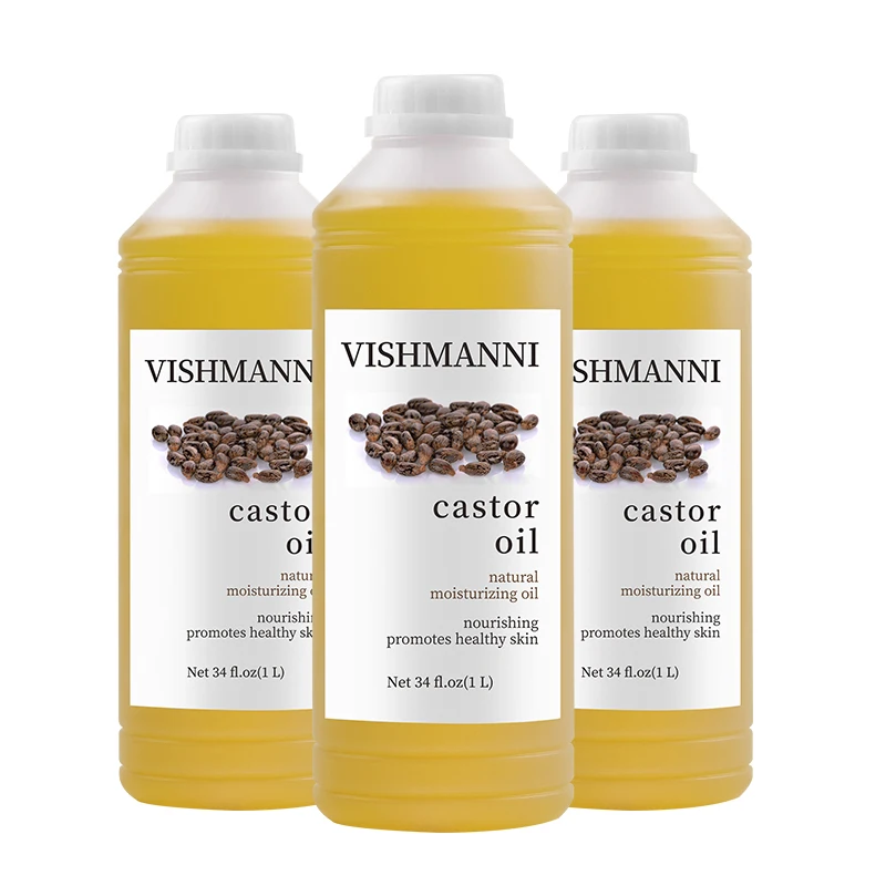 

Private label Cold Pressing Pure 1 Liter Black Castor Carrier Oil For Hair Growth