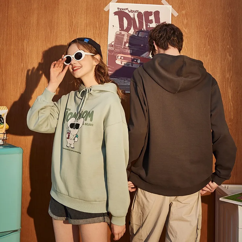 

2021 custom logo solid plus size 5xl womens hoodie thick lined thermal lounge wear Hoodie Sweatshirts dresses catroon men shirts, Customized colors