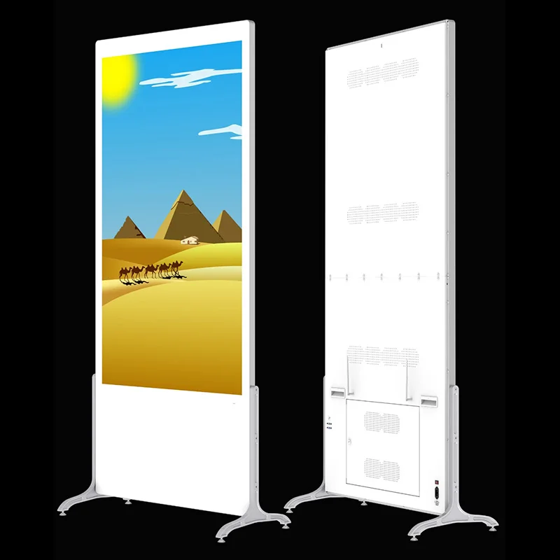 Manufactory Wholesale 55'' Stand Alone Full Sexy Video Totem Lcd Tft Screen Touch Digital Signage