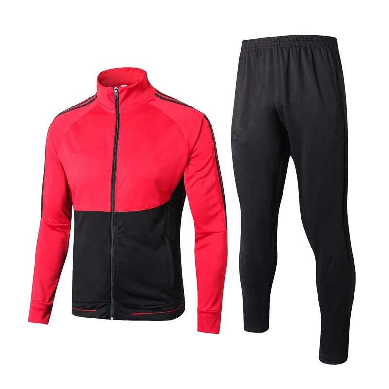 

Factory Price Wholesale Plain Design Men Tracksuit Sweatsuit Football, Any colors can be made